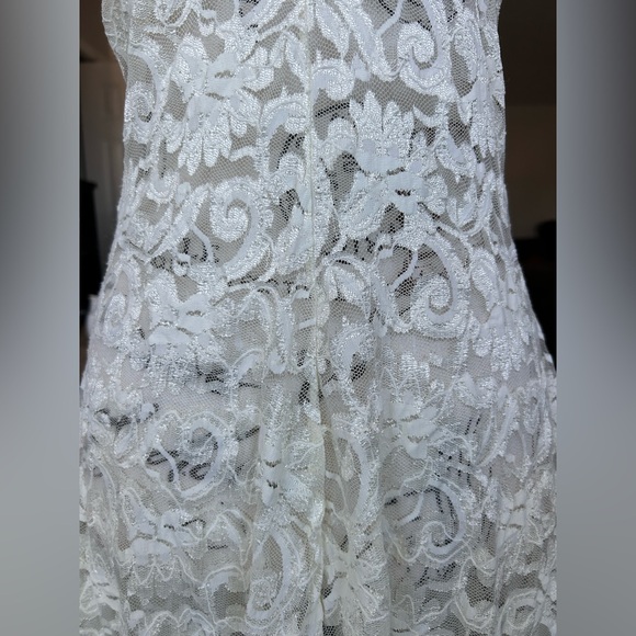 Private Luxuries Vintage Babydoll Lace Mini Dress size Large - Picture 3 of 10